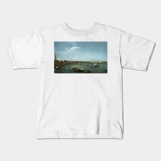 Bacino di San Marco, Venice by Canaletto Kids T-Shirt